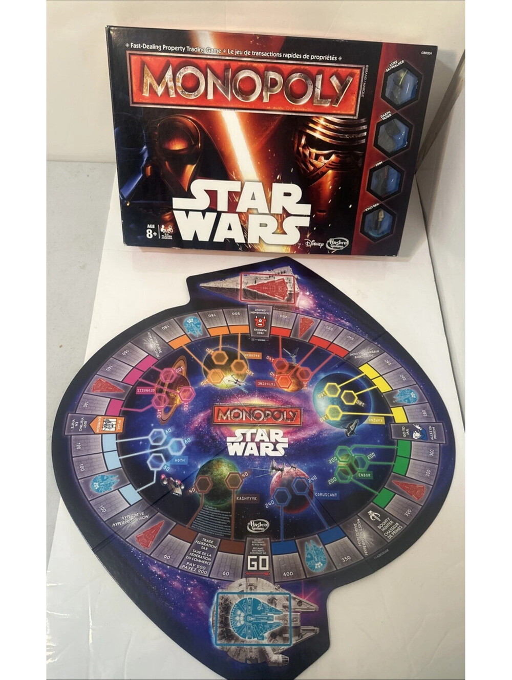 Star Wars Monopoly Board Game 2015 Force Awakens New Open Box Complete Unplayed